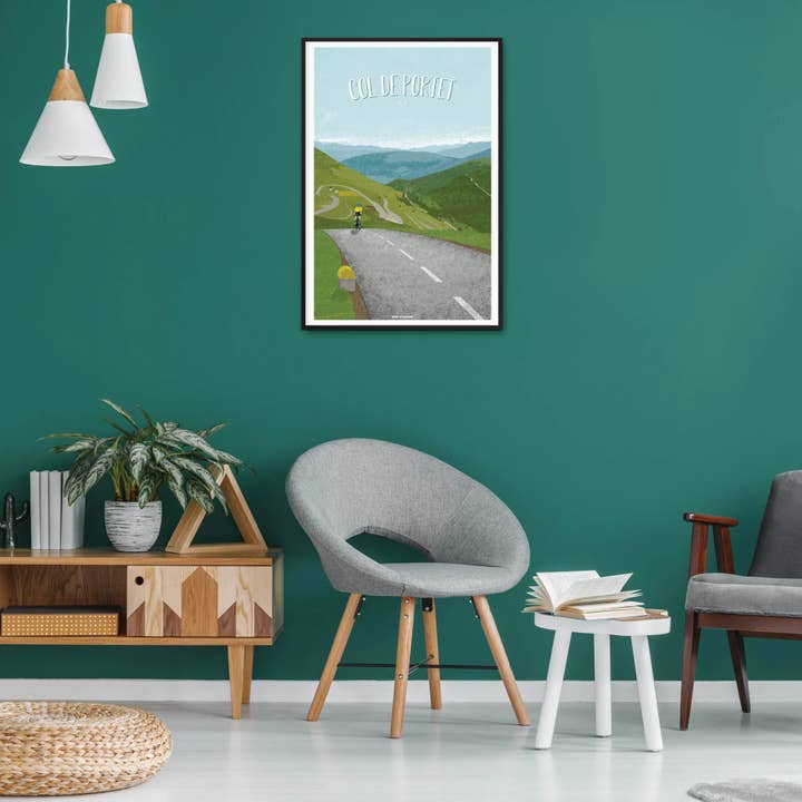 FIETSEN l Poster Col de Portet voor wholesale door Sport à l'Affiche