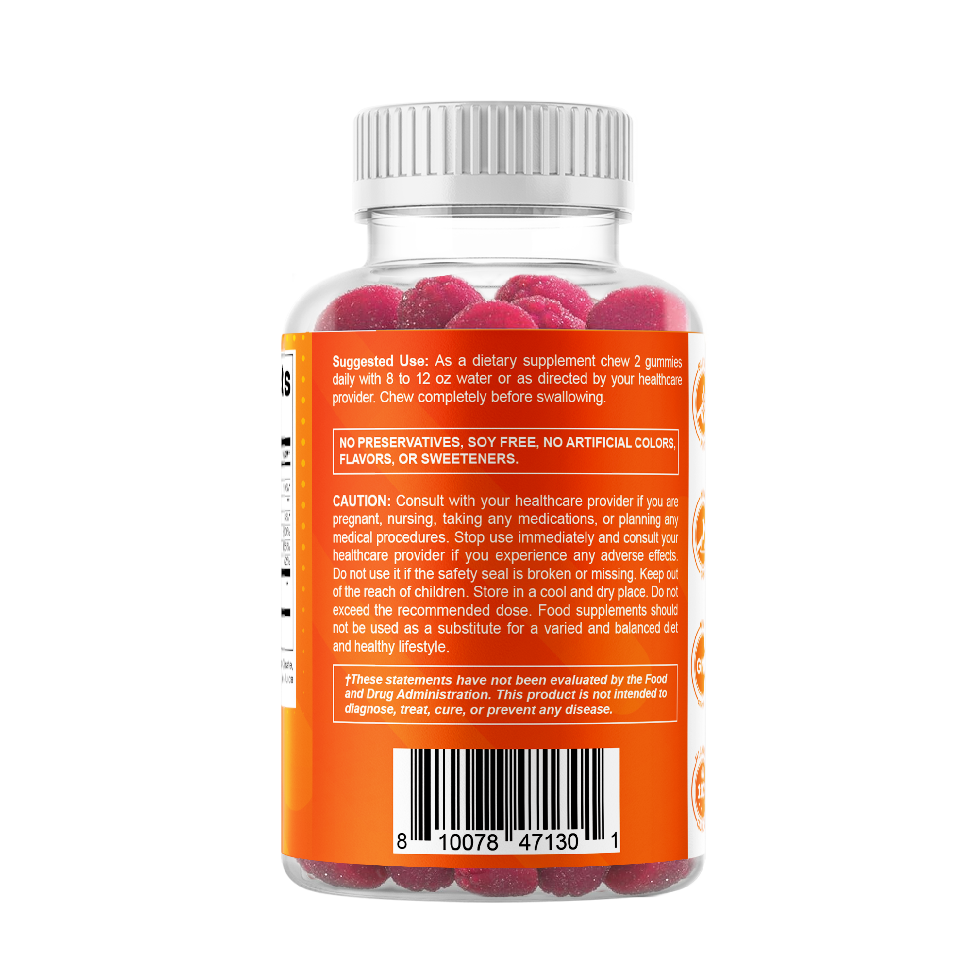 Vitamatic - Wholesale Oral Supplement/Vitamin - Vitamatic Zinc 50mg | 60 Vegan Gummies9