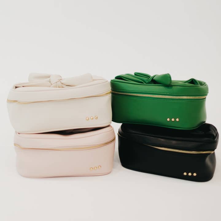 Pretty Simple - Wholesale Makeup/Cosmetic Bag - Madelyn Bow Makeup Bag