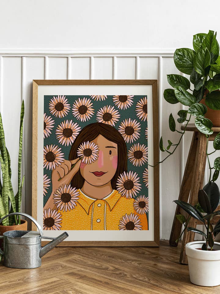 Amelia Varm (daisy flowers) 8x10 Udskriv for engroshandel hos Monellisa