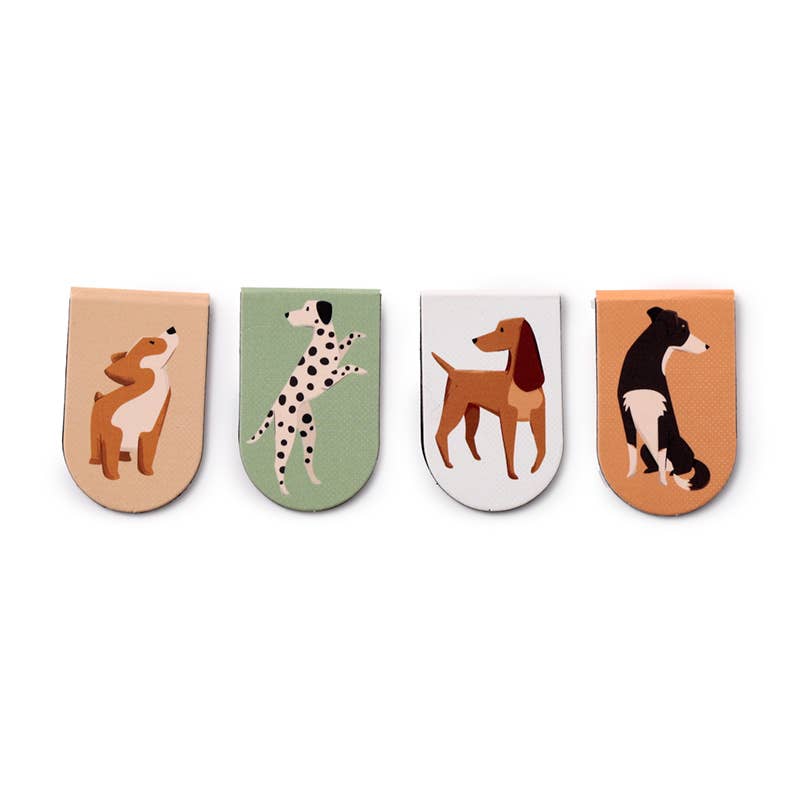 Puckator Ltd - Wholesale Bookmark - Barks Dog Magnetic Bookmark Set4