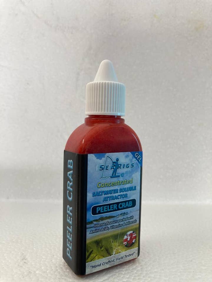 Saltwater Attractor Gel -PEELER CRAB-Liquid Sea Fishing Bait for wholesale by SEARIGS UK LTD