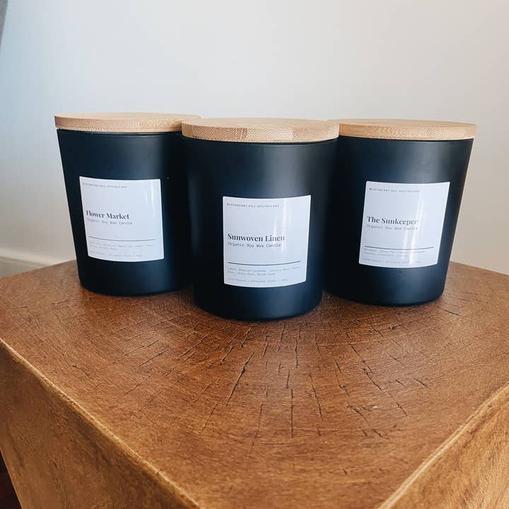Blackberry Hill Apothecary - Wholesale Jar/Filled Candle - The Sunkeeper Pure & Natural Soy-Wax Candle0
