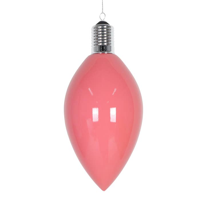 Vickerman 15.5" Pink Enamel C9 Bulb Ornament. for wholesale on Faire