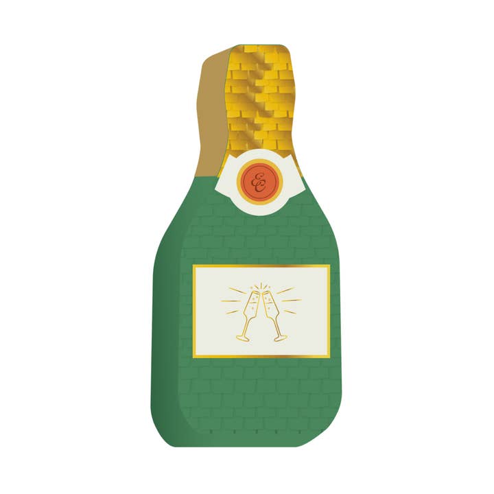 Champagne Bottle Mini Pinata for wholesale by Emergency Confetti