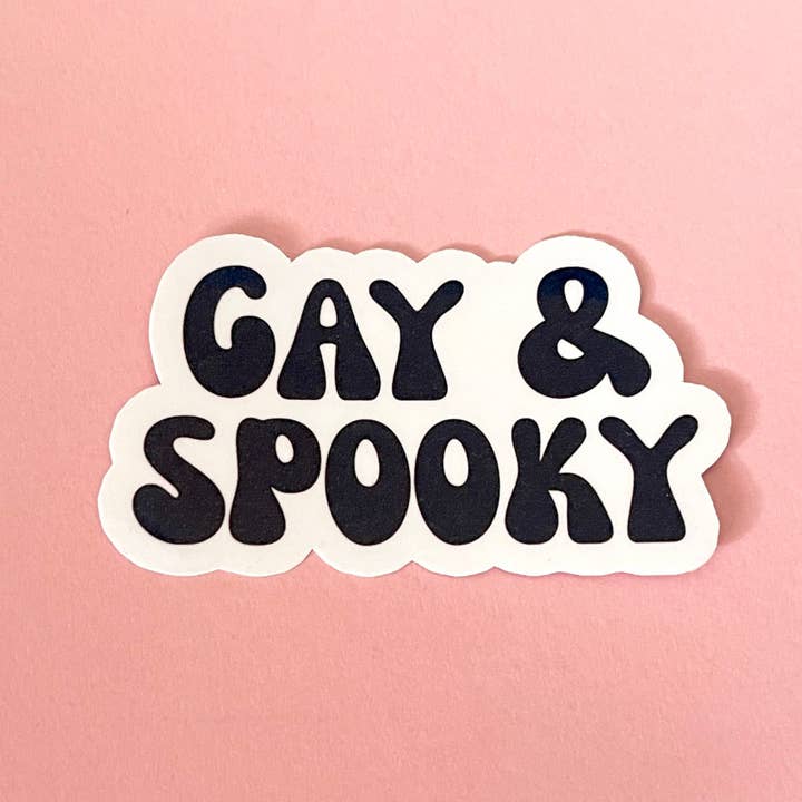 Gay & Spooky - Vinyl Sticker for wholesale by Restrained Grace