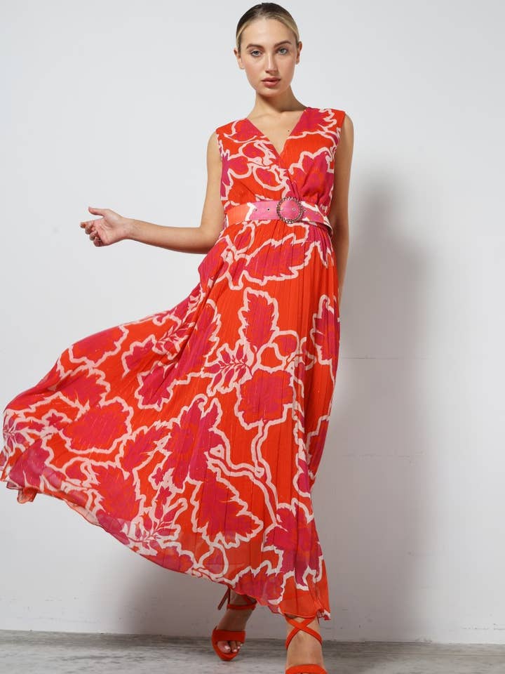 Abito riga lurex per la vendita all'ingrosso da parte di Giorgia & Johns - Italy