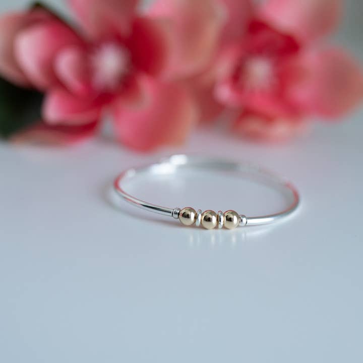 Chappy Girls - Wholesale Bangle Bracelet - CLASSIC-Amberlyn 14kt Gold Filled &Sterling Silver Bracelet
