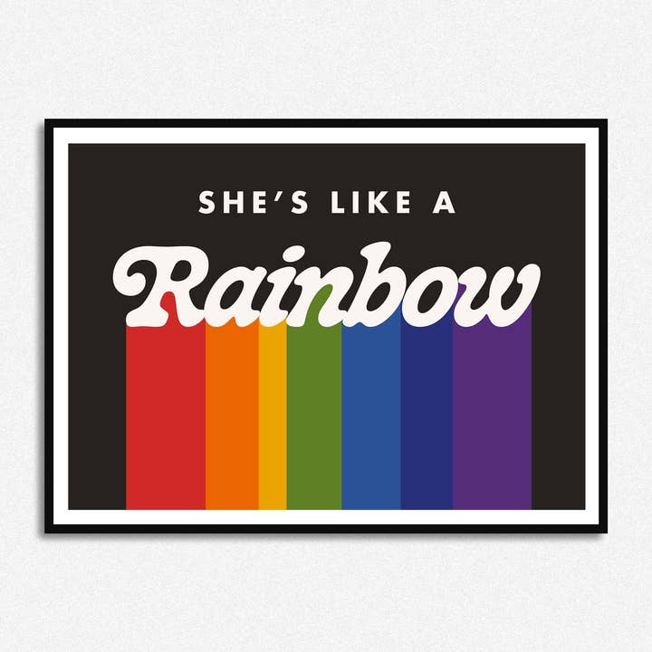 Elle est comme un imprimé arc-en-ciel pour la vente par HollieGraphik