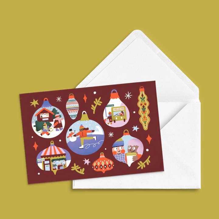 Carte de souhait 'Montréal l'hiver' for wholesale by Anne-Julie Dudemaine