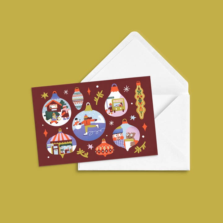 Carte de souhait 'Montréal l'hiver' for wholesale by Anne-Julie Dudemaine