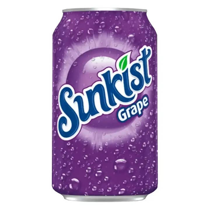 Echo Sales Canada - Wholesale Soda/Carbonated Drink - Sunkist Grape Soda, 12 fl oz cans, 12 pack