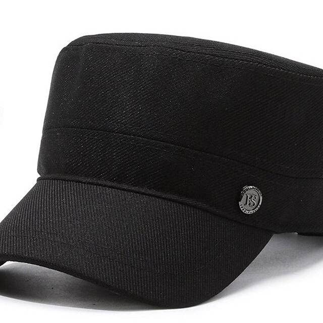 Men's Unisex Flat Cap Baseball Cap Military Cap Cadet Hat Black Navy Blue Polyester Vintage Fashion Casual Street Daily Plain Adjustable Breathable and other Purchase Wholesale hat and cap. Free Returns & Net 60 Terms on Faire trending on Faire.