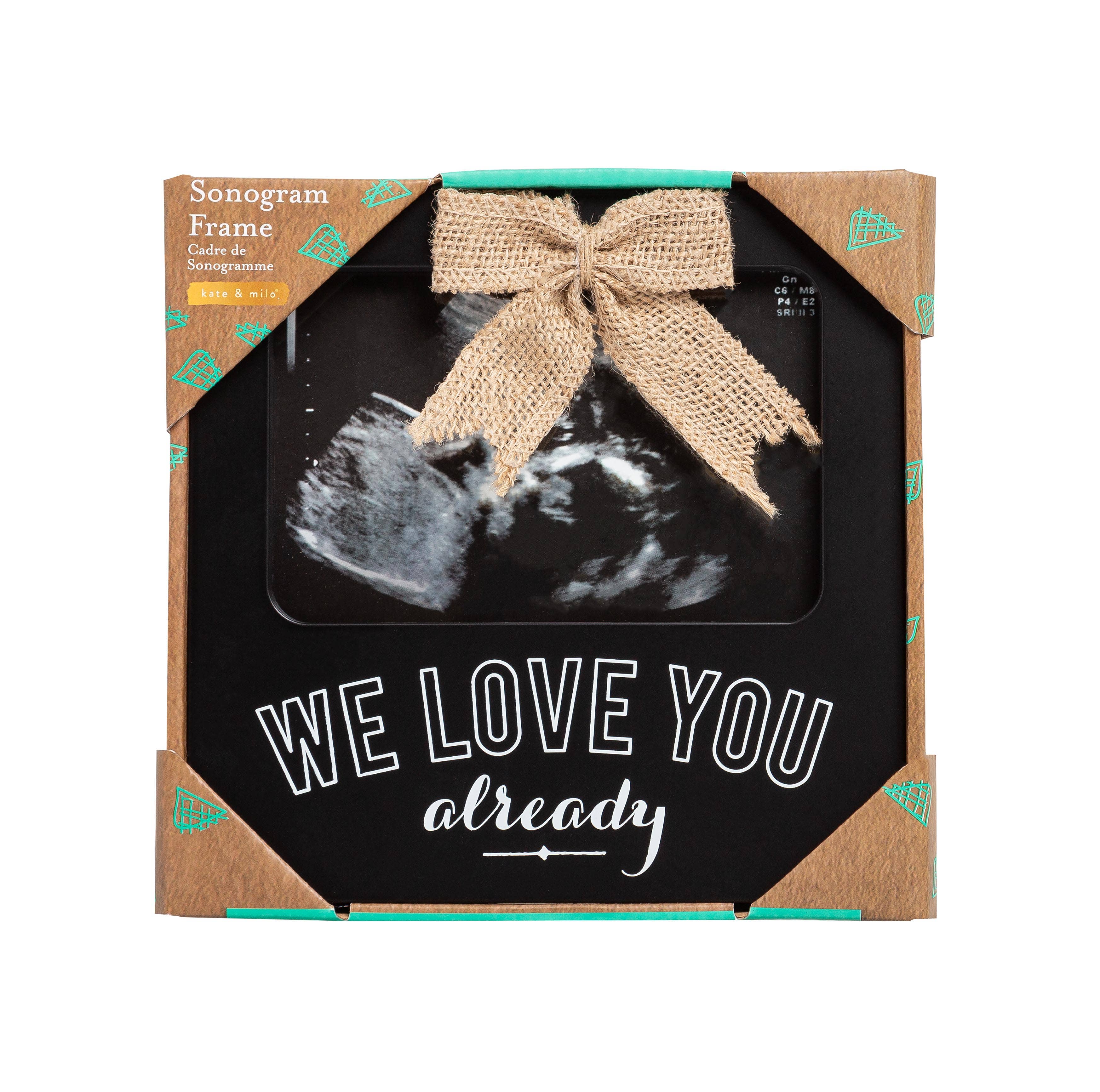 Kate & Milo - Wholesale Picture Frame - Kids & Baby - We Love You Already Sonogram Frame, Black5