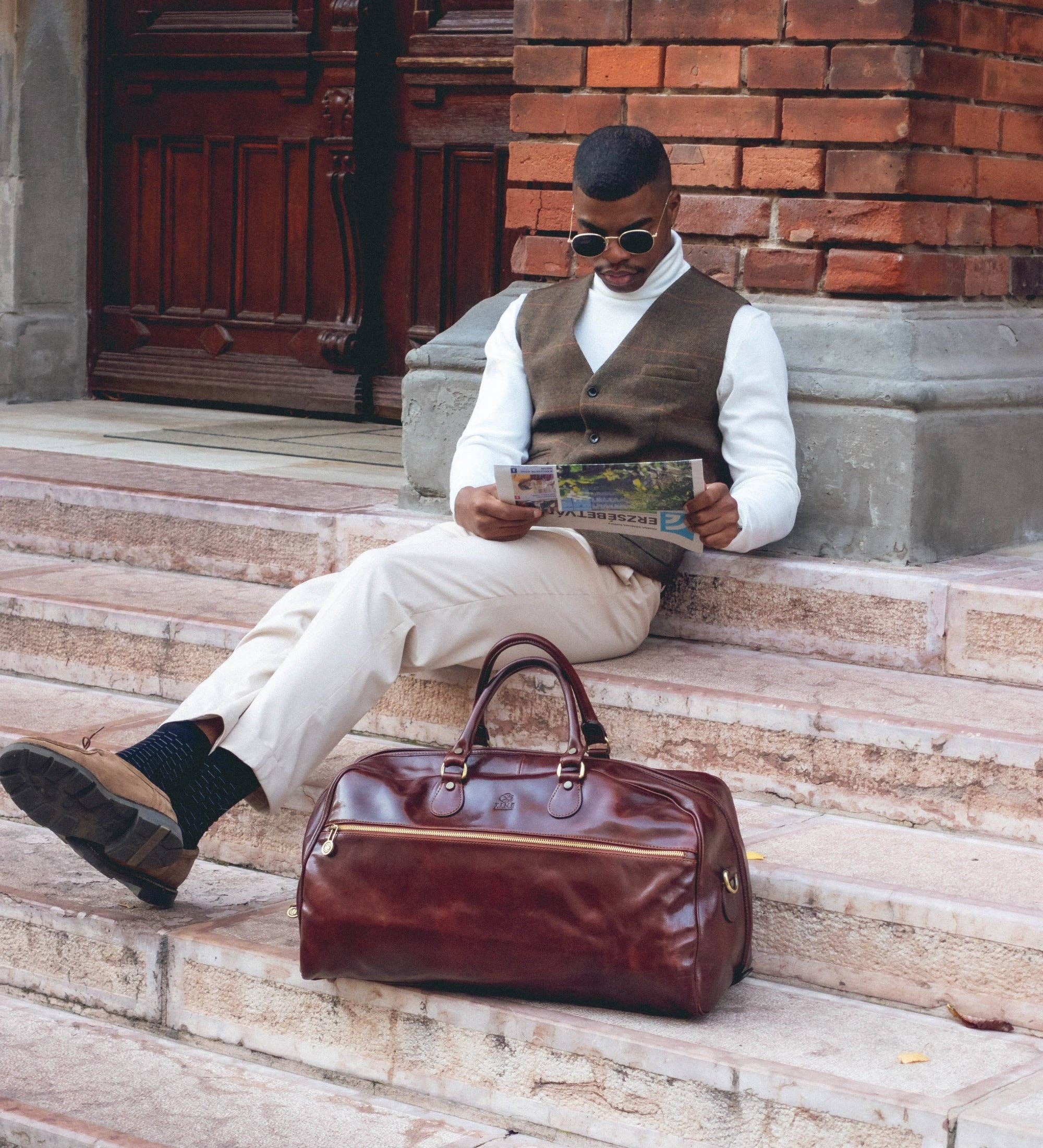 Time Resistance - Wholesale Weekender Bag - Men's - Leather Duffel Bag - Fear and Loathing in Las Vegas2