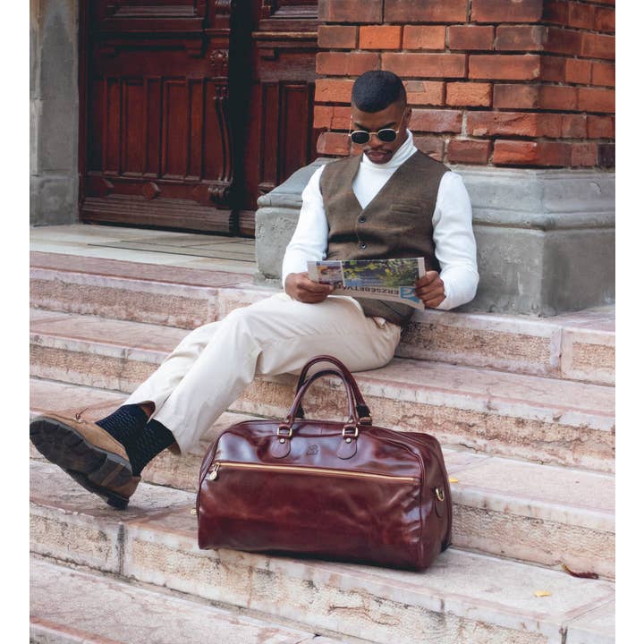 Time Resistance - Wholesale Weekender Bag - Men's - Leather Duffel Bag - Fear and Loathing in Las Vegas2