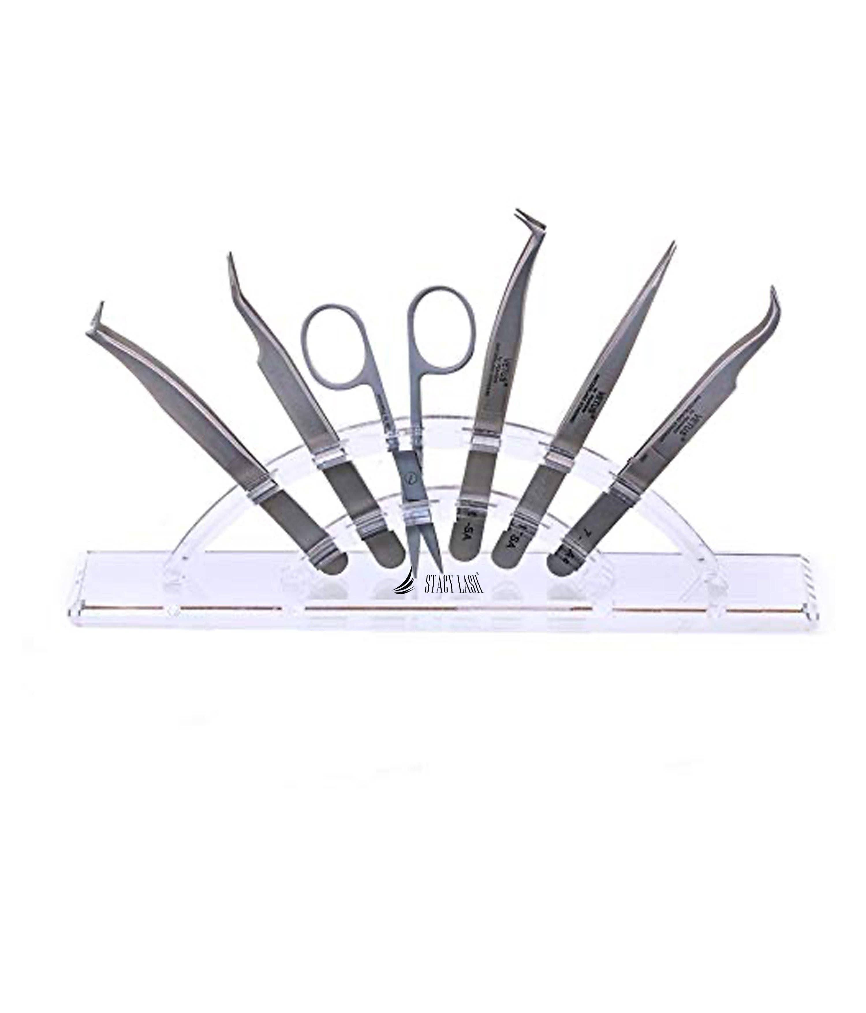 Stacy Lash - Venta al por mayor Caja de almacenamiento de maquillaje - Soporte para pinzas Stacy Lash - Estante de almacenamiento redondeado2