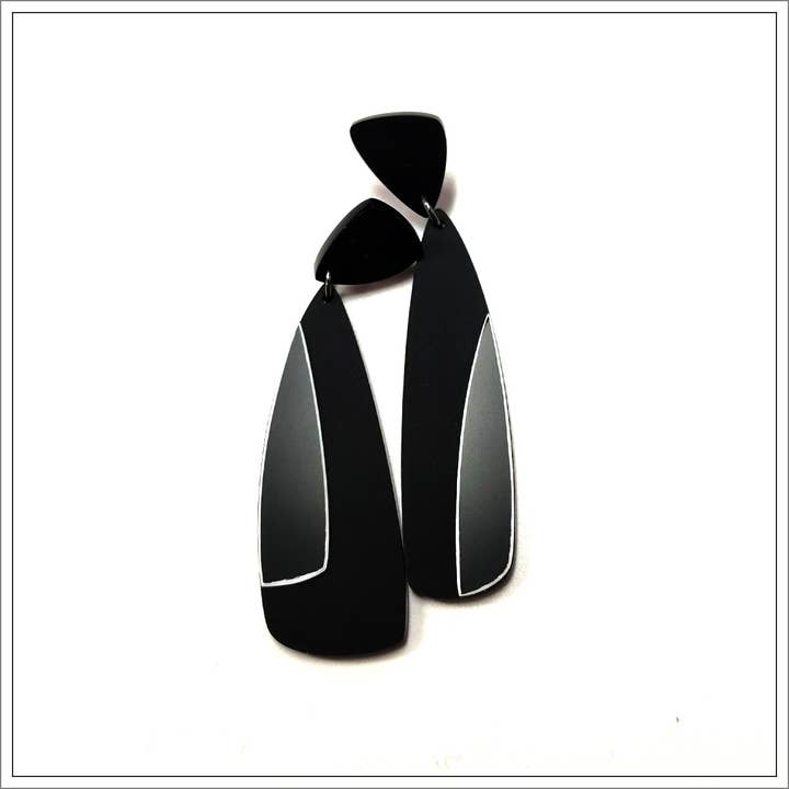 SANDY MS acrylic earrings METROPOLIS line for wholesale by ALEX+SVET