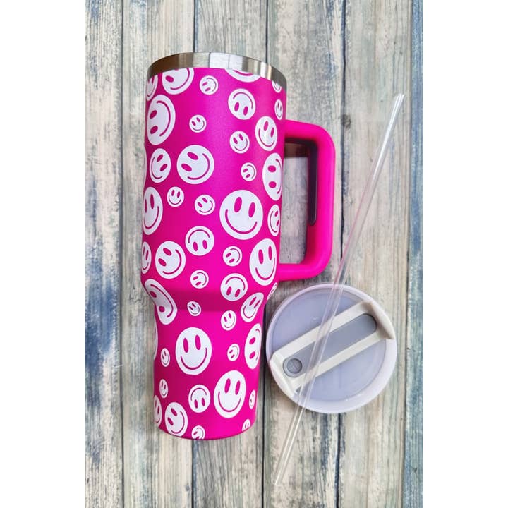 DESHENG ENTERPRISE - Wholesale Insulated mug/tumbler - SMILEY FACE STAINLESS STEEL TUMBLERS CUP 40oz 2