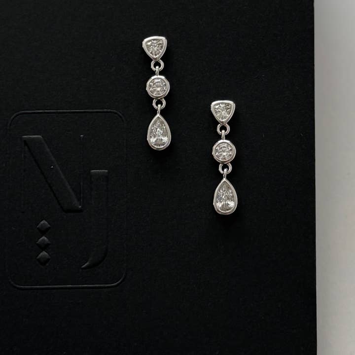 Namaste Jewelry - Wholesale Dangle Earrings - Namra Earrings- Silver1