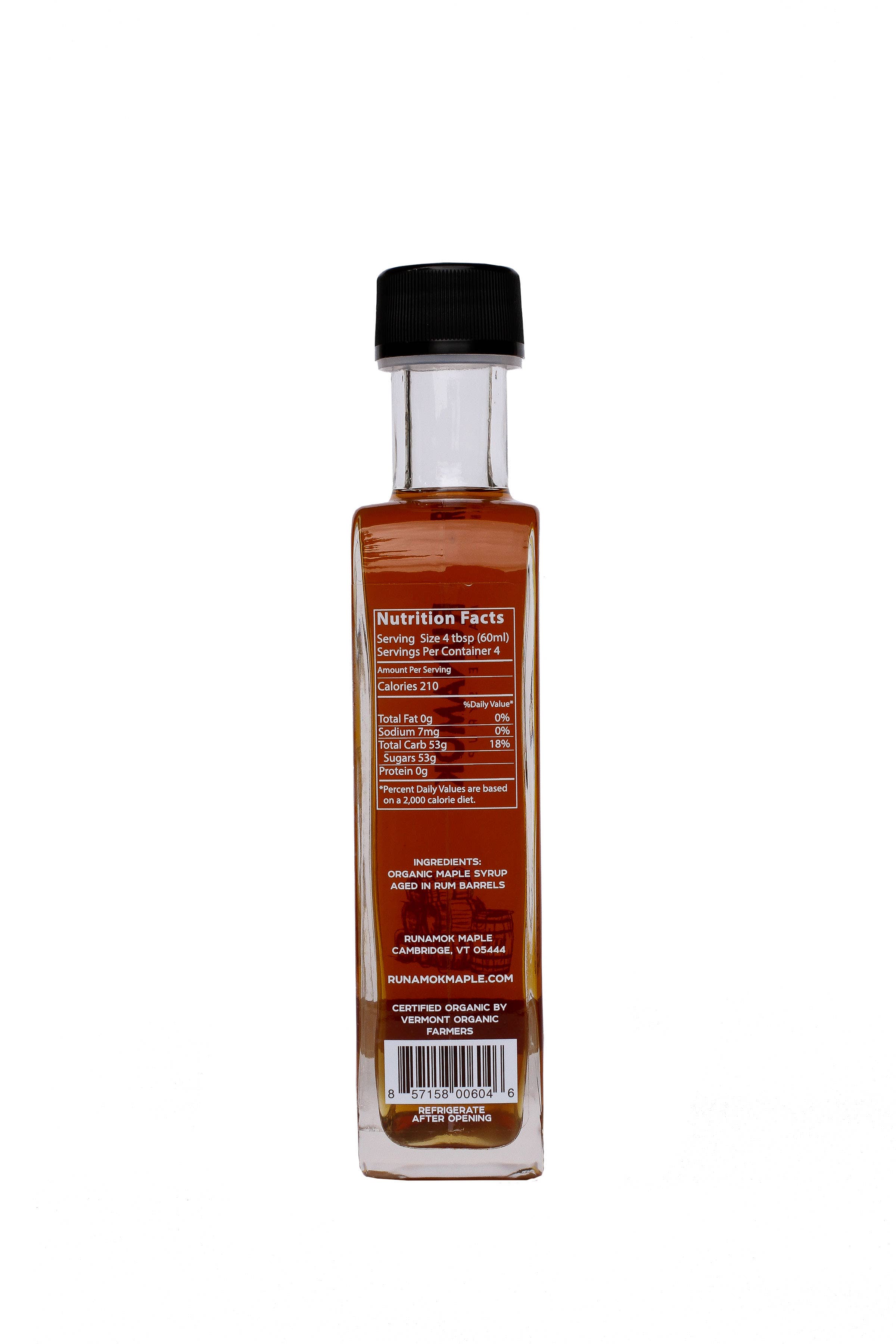 Runamok - Wholesale Maple Syrup - Rum Barrel-Aged Maple Syrup 250ml1