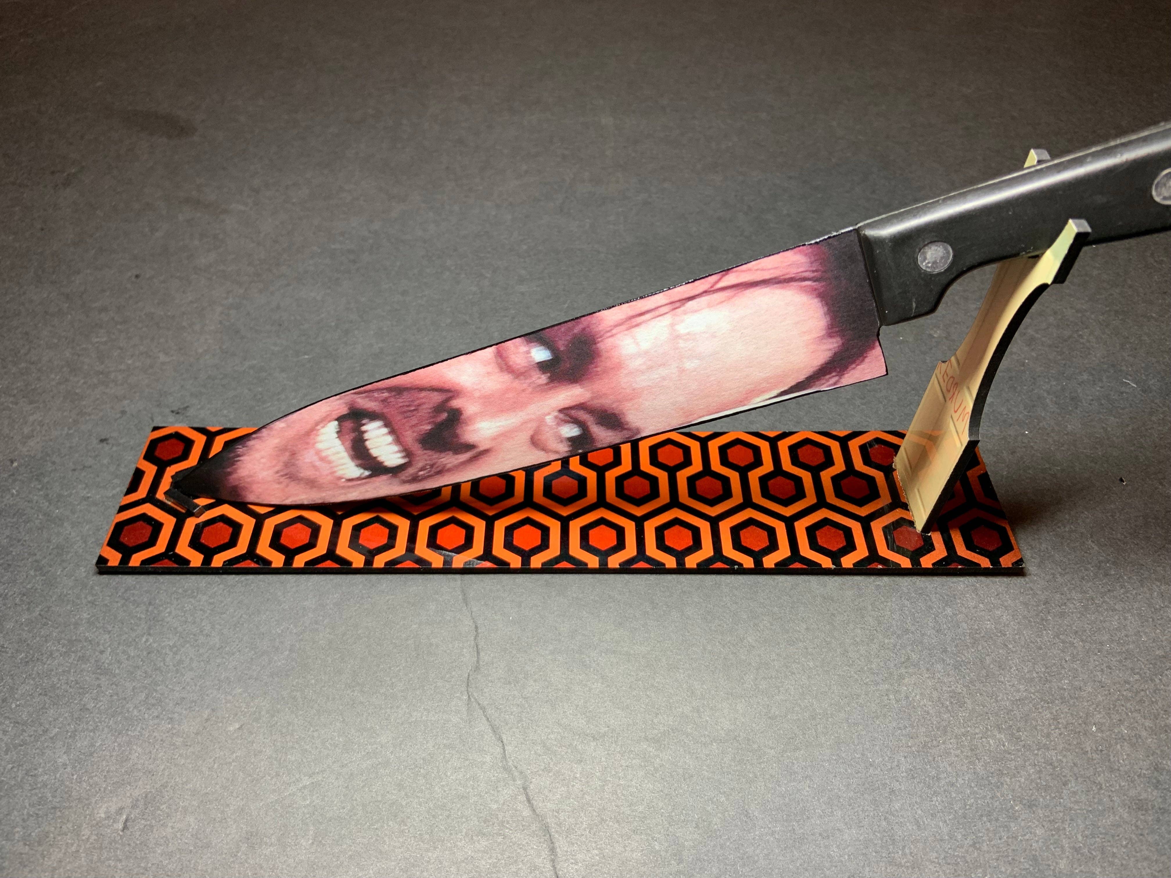 Dead Dave Designs - Wholesale Kitchen/Utility Knife - The Shining Stanley Kubrick Kitchen Knife With/Without Sublimated Stand4