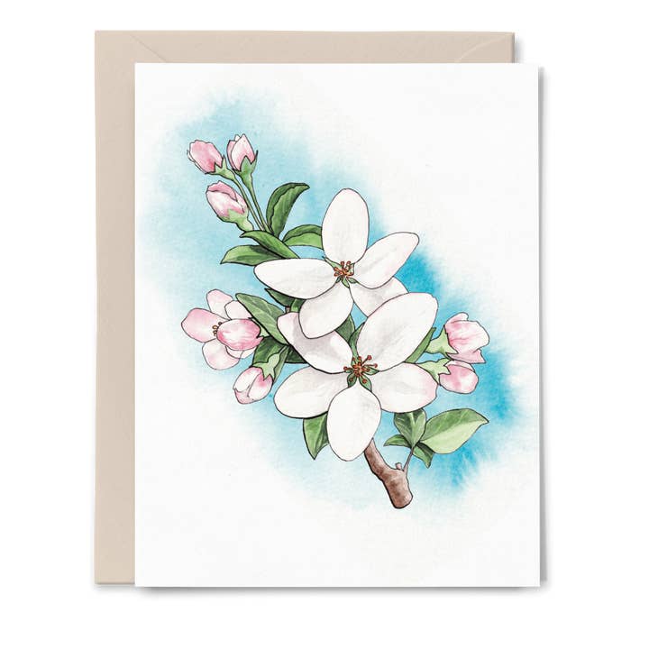 "Apple" wenskaart, A2 - Rose Soini voor wholesale door Apricity Press