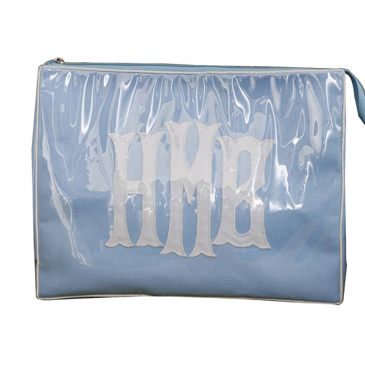 Tiana Designs – wholesale Sminkväska – JRT 5266 - Lt Blå/Vit0