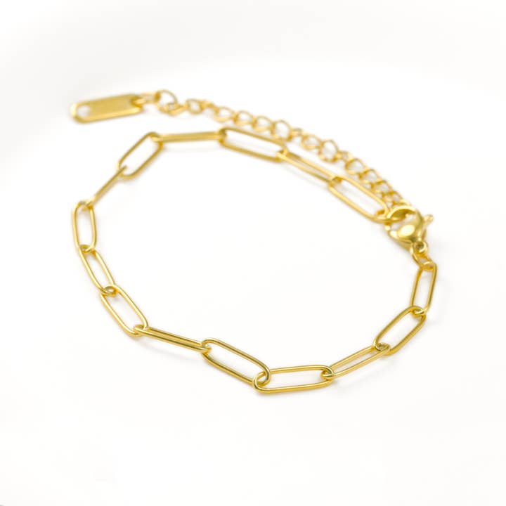 Blueyejewelry - Wholesale Link & Chain Bracelet - Bold 18k Gold Bracelets - Waterproof Thick Chain Bracelets2