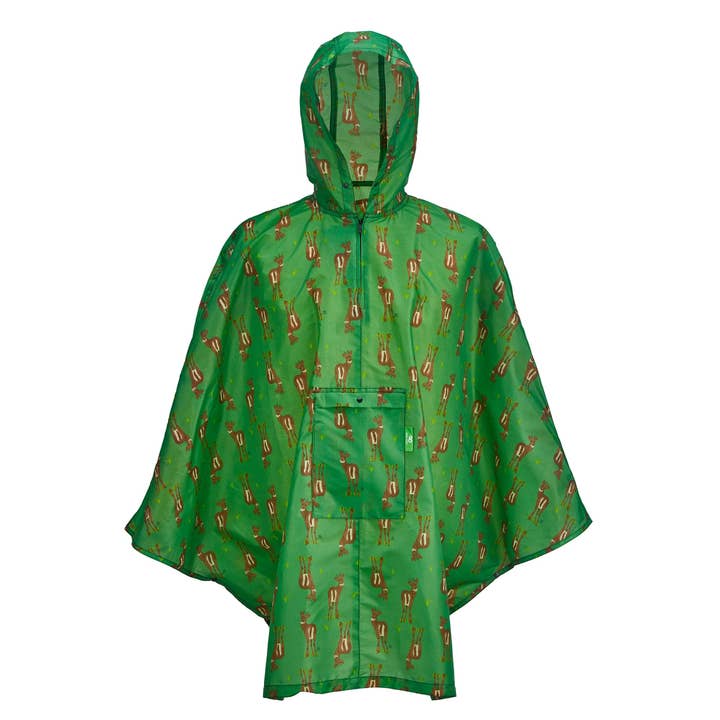 Poncho Impermeable Plegable para Adultos Eco Chic Ciervo para venta al por mayor de Eco Chic