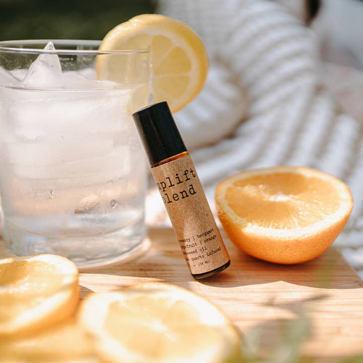 Soulistic Root - Essential Oils & Self Care Gifts - Wholesale Essential Oil Roll-On - Uplift Rose Quartz Roller | Made w/ Essential Oils & Crystal2