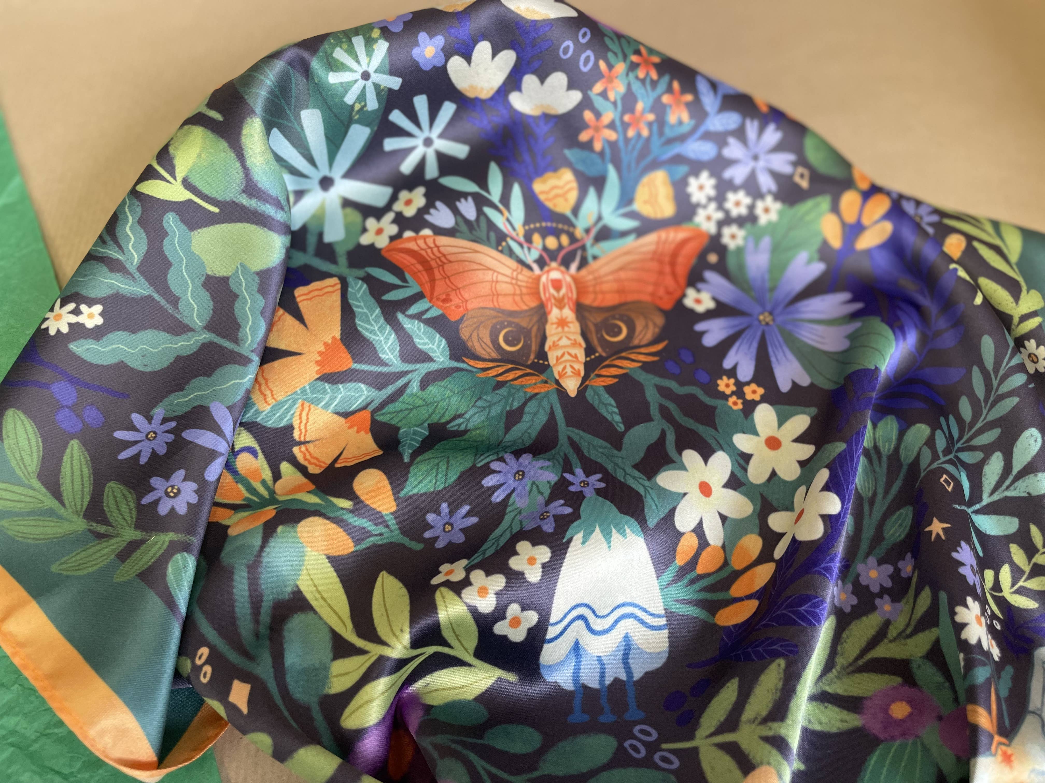 Split Moon Studios - Wholesale Scarf - Women's - Rebirth Moth Motive Scarf3