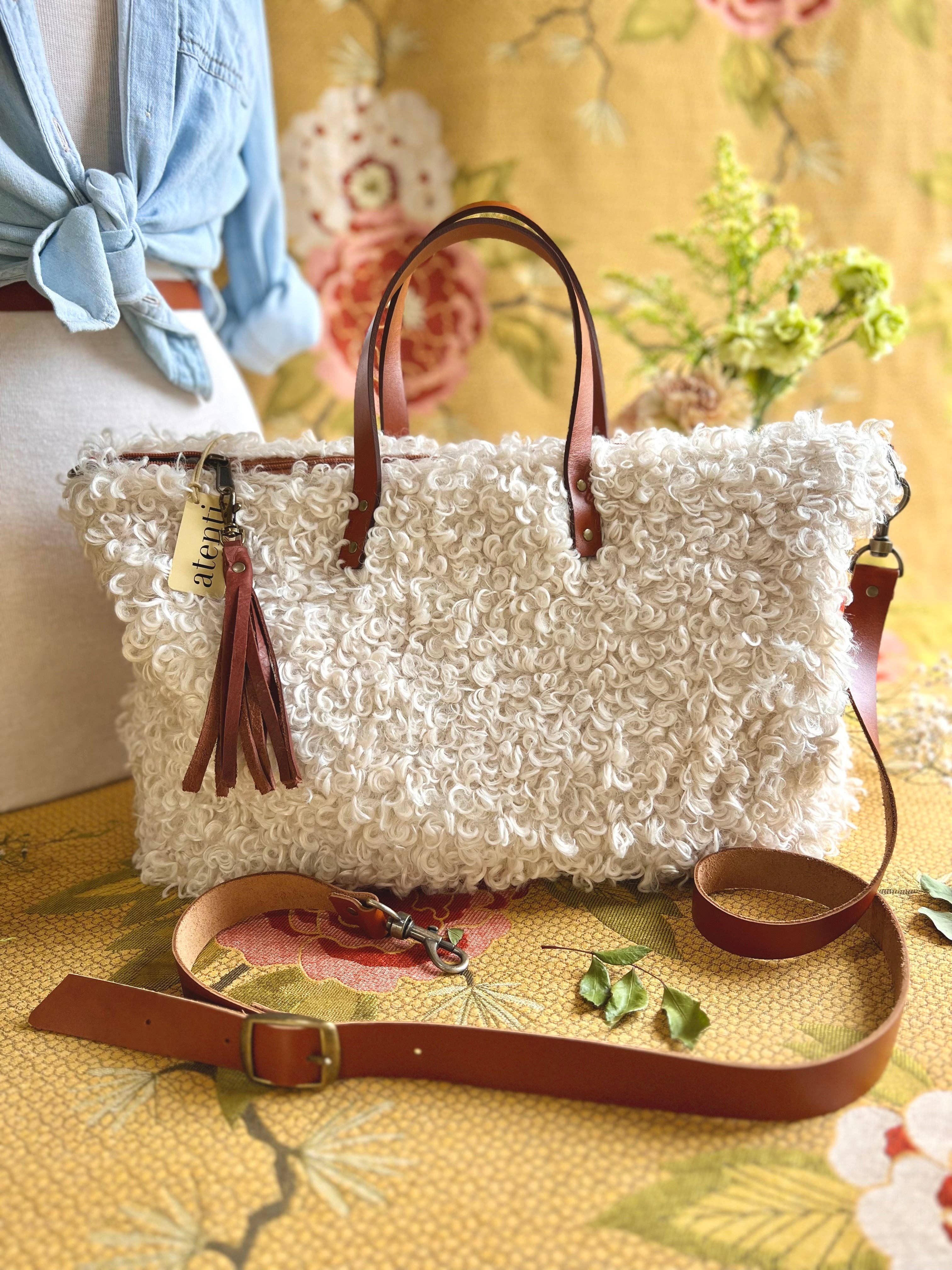 Atenti – wholesale Tote bag – Women's – USA Handcrafted Carryall Tote Bag: Curly Cute Buddy Bag7