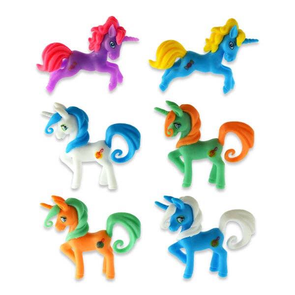 Kipp Brothers - Wholesale Figurine Toy - Kids - Unicorn & Pony Figurines with Stickers - 12 Pack1