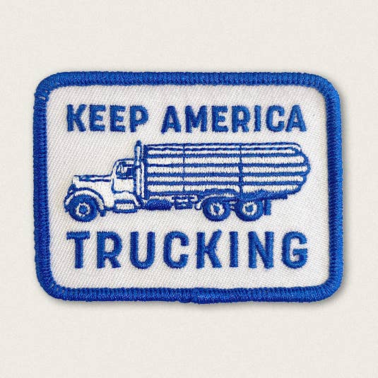 Hold Amerika Kørende - Strygemærke for engroshandel hos Union Made