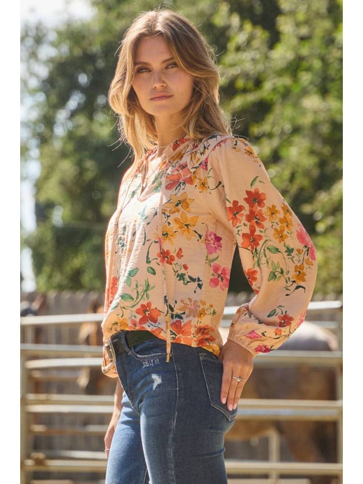 Oddi - Wholesale Blouse - Women's - Floral Printed Long Sleeve Blouse5