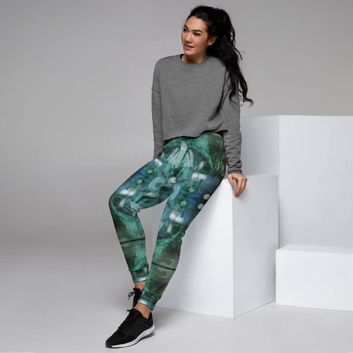 Lady's Jogger, Topography for wholesale by The Pastel Abstract