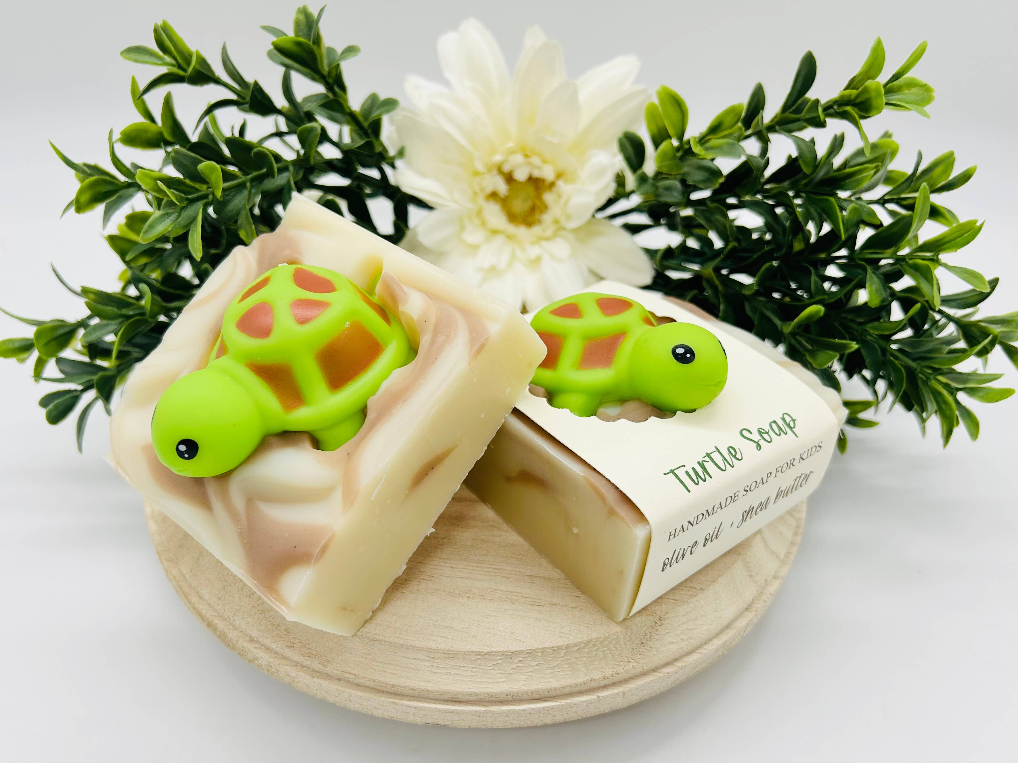 SARATOGA SOAP COMPANY - Wholesale Bar Soap - Turtle Handmade Soap Bar for Kids VEGAN COLD PROCESS1