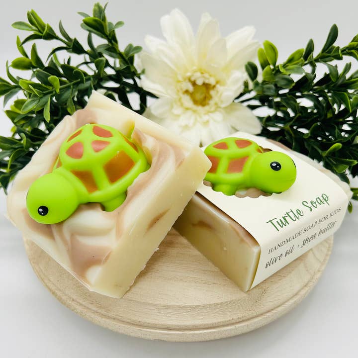Turtle Handmade Soap Bar for Kids VEGAN COLD PROCESS and other Purchase Wholesale oorvasi soap. Free Returns & Net 60 Terms on Faire trending on Faire.