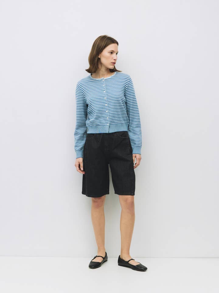 Le Cardigan Montana | Cardigan à Rayures avec Boutons pour la vente par All Row