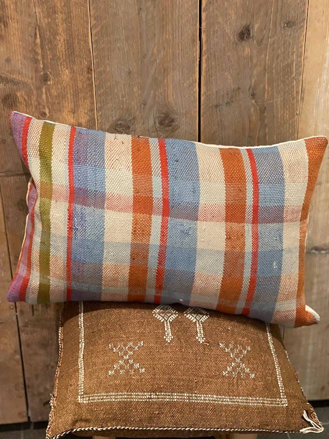 NOMAD BY LIV - Venta al por mayor Almohadas lumbares - Set de fundas de cojín Moura marrón, Colorfull, Cactussilk3