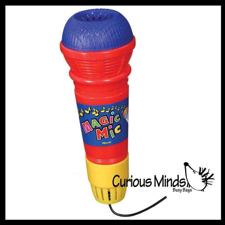Curious Minds Toys - Vendita all'ingrosso Set di giocattoli - Bambini - 1 Magic Mic - Microfono da riproduzione - Giocattolo Echo No Batteries
