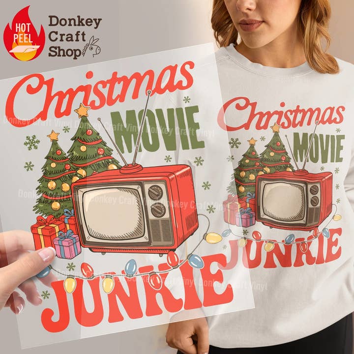 Holly Jolly Mama Christmas DTF Transfers, Ready to press for wholesale by Donkey Craft