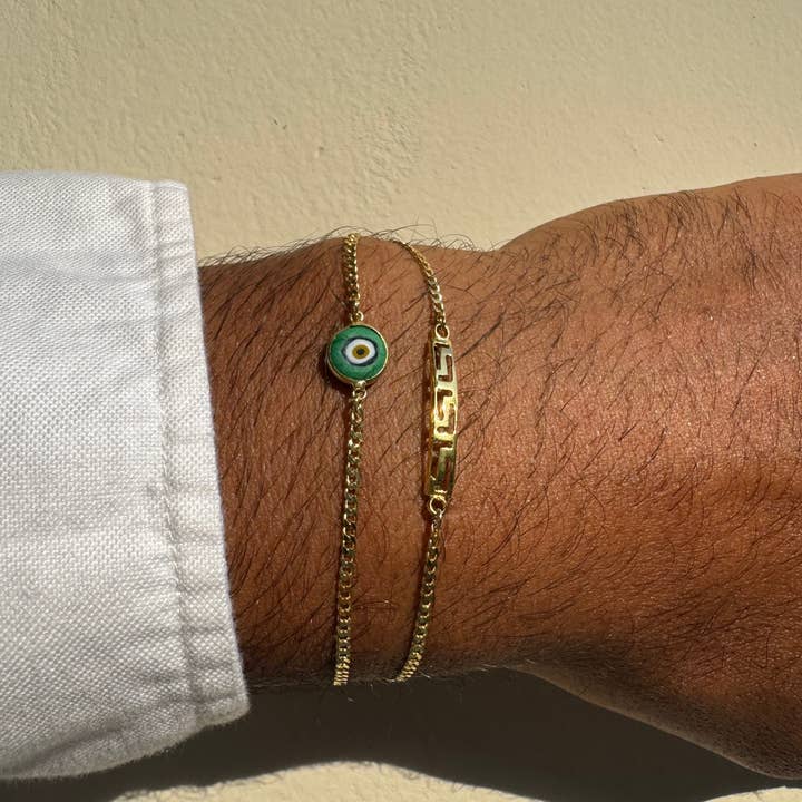 Christina Christi - Wholesale Sieraden - Heren - Herenarmbanden Goud, Boze Oog Armband Goud, Bescherming