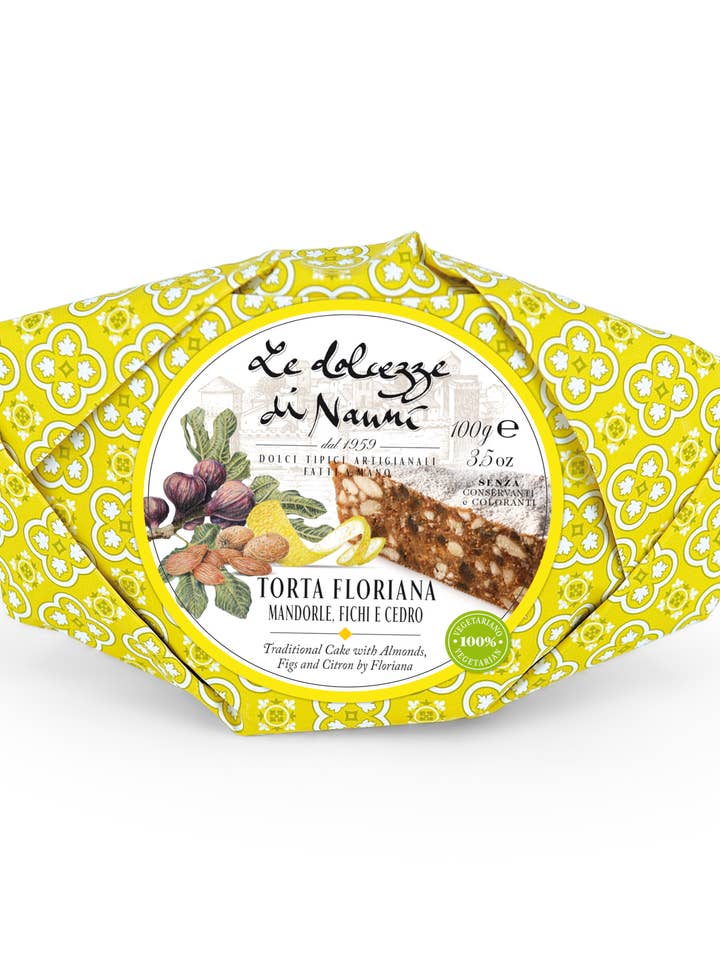 820 Amandel-, Vijg- en Ceder Florentijnse Cake 100 g voor wholesale door Le Dolcezze di Nanni