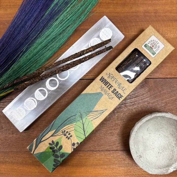 AWGifts Europe - Vendita all'ingrosso Incensi - Incenso Masala botanico naturale, salvia bianca