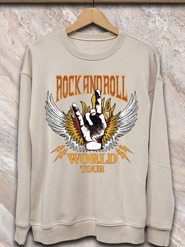 SPT-SS-213_Rock and Roll - Sudadera para venta al por mayor de SP Tops, Inc.