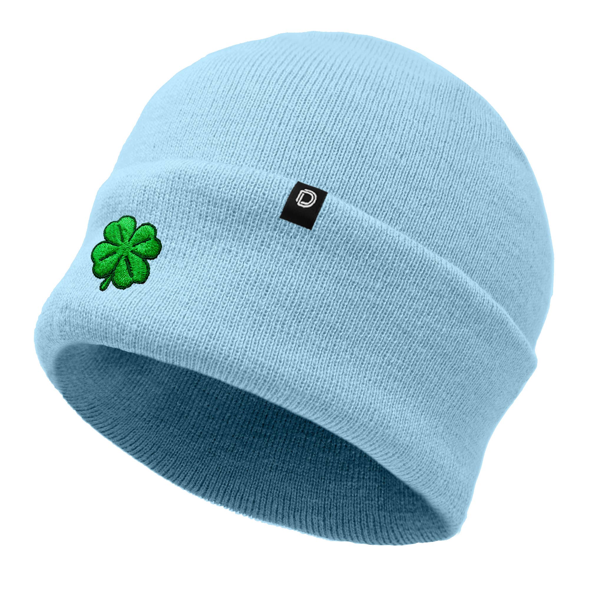 Dalix - Wholesale Beanie - Women's - Dalix Embroidered Clover Beanie Cap Cuffed Knit Hat Women15