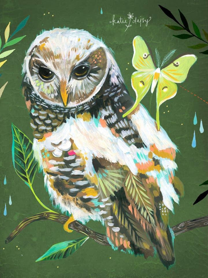 Hazel and Luna Print for wholesale by Katie Daisy