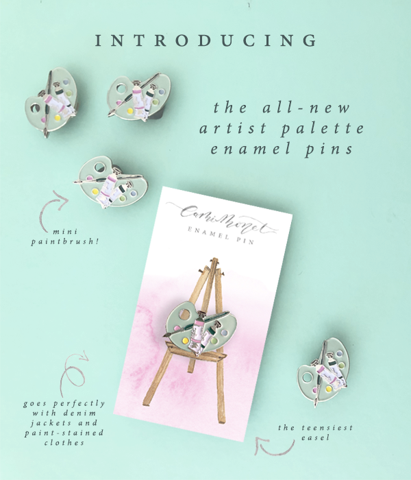 Cami Monet – Alfinete/botão de lapela por atacado – Alfinete de esmalte de paleta2